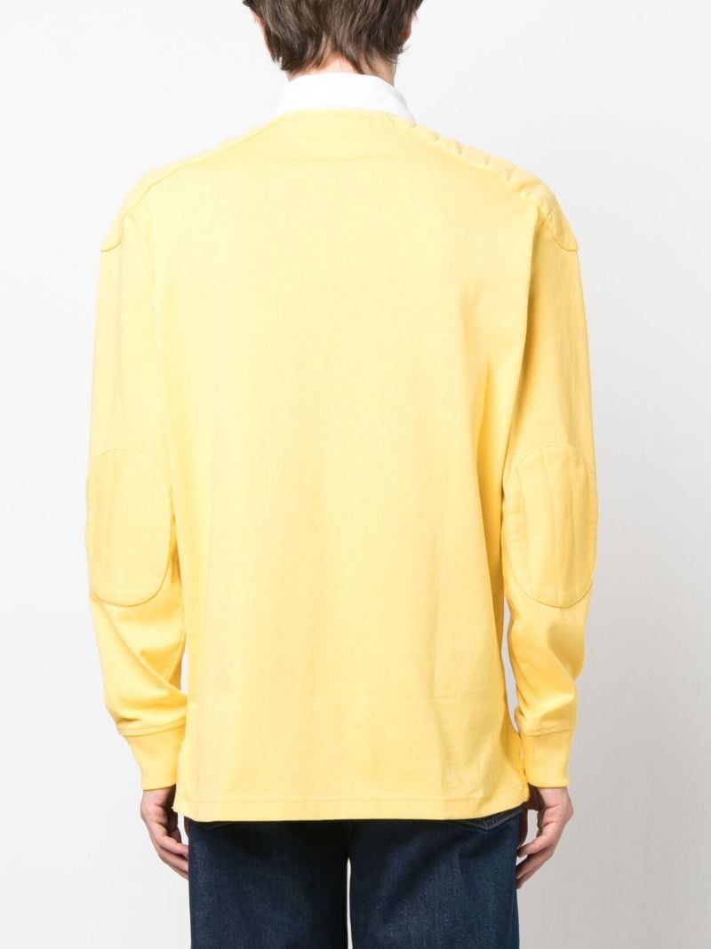 Yellow Printed Rugby Shirt