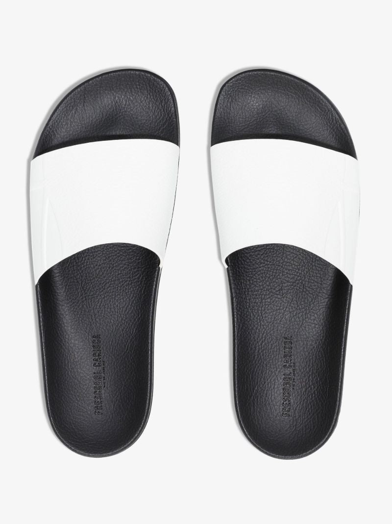 White Humberto Suede Slides