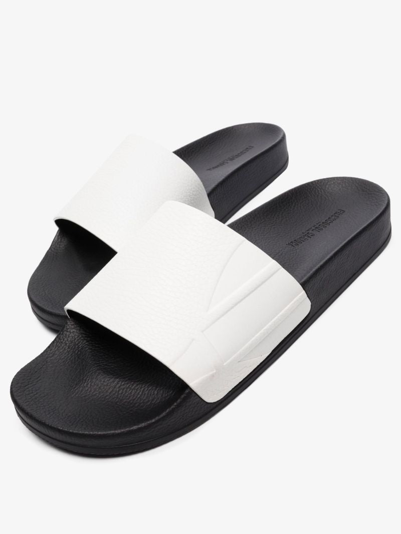 White Humberto Suede Slides