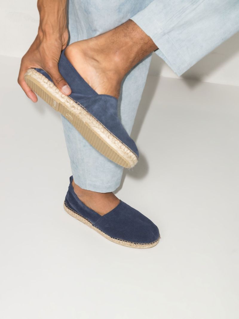 Blue Helio Suede Espadrilles