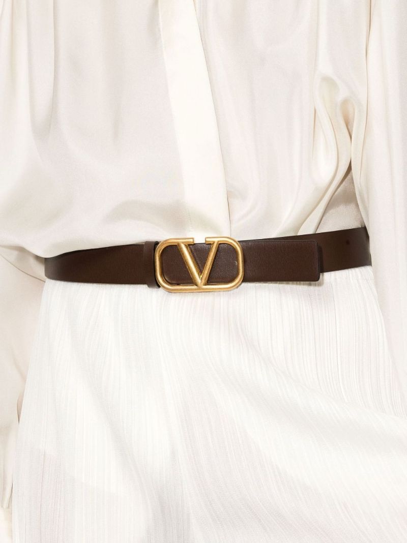Green Vlogo Reversible Leather Belt