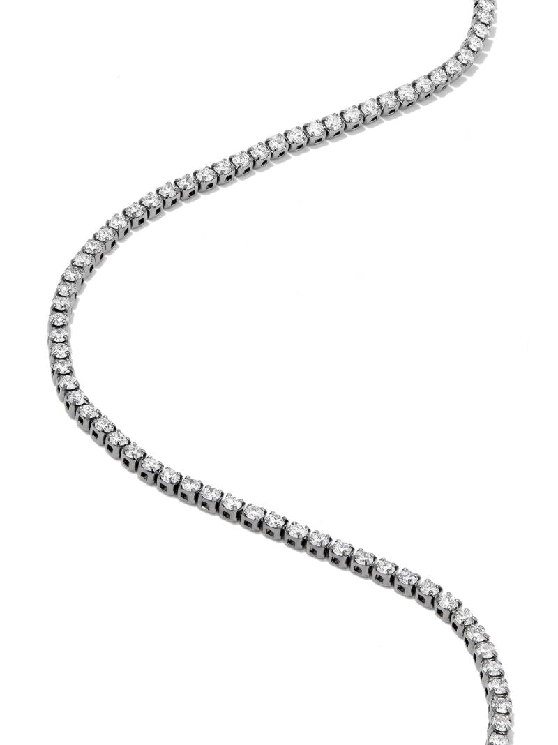 18k Black Gold Single Line Diamond Thread Bracelet