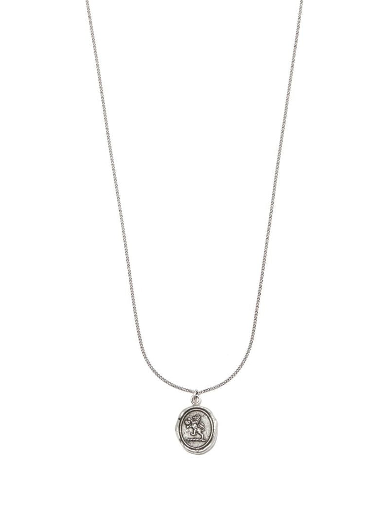 Sterling Silver Lionhearted Talisman Chain Necklace