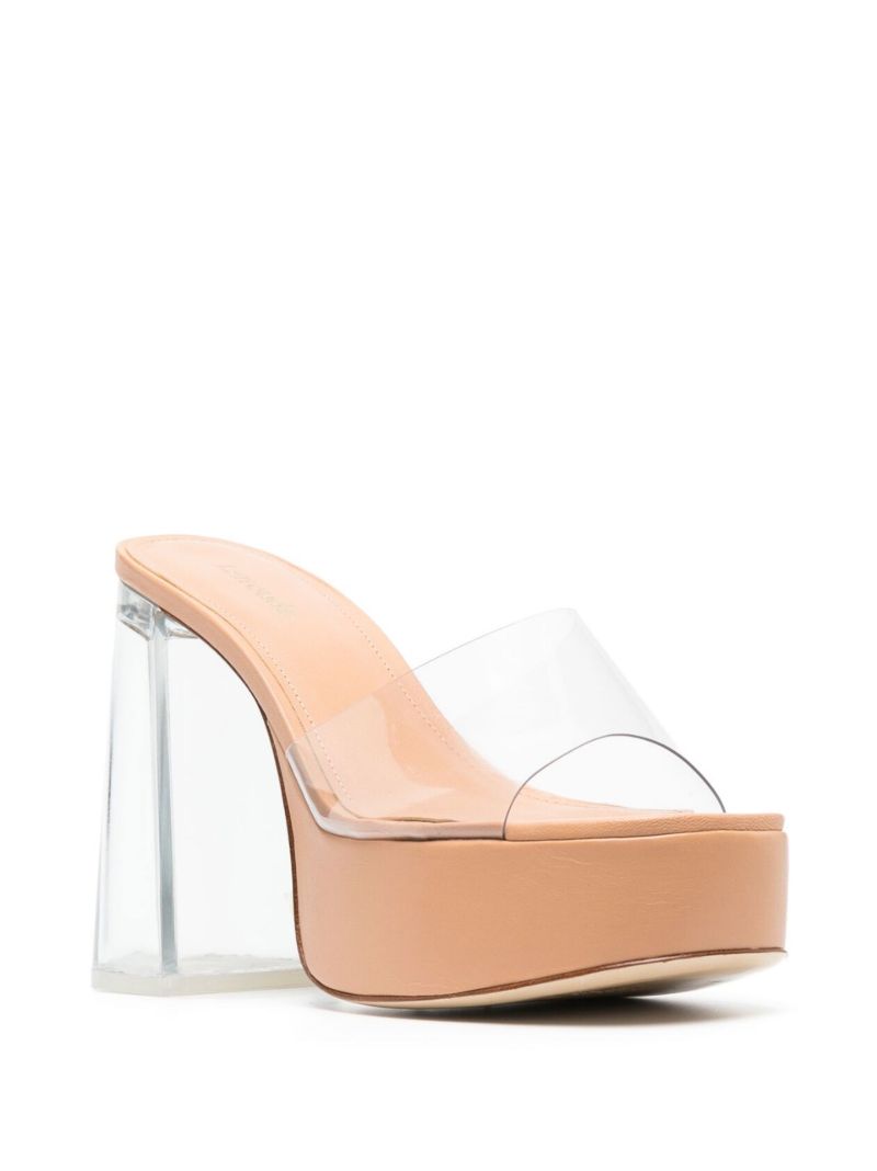 Clear Dolly 130 Platform Pvc Mules