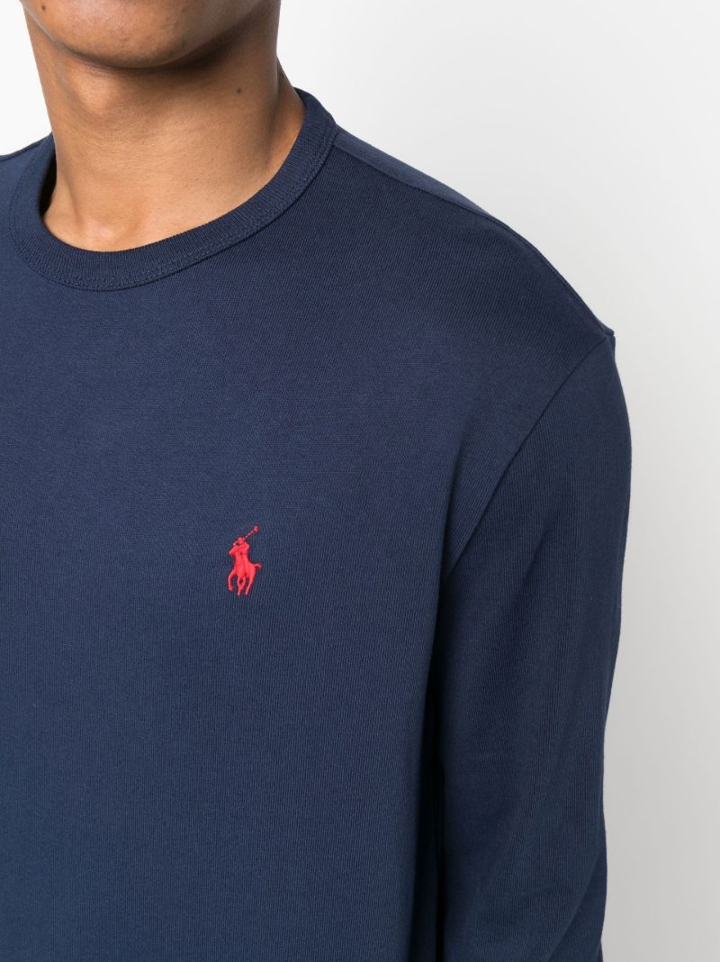 Blue Polo Pony Long Sleeve T-shirt