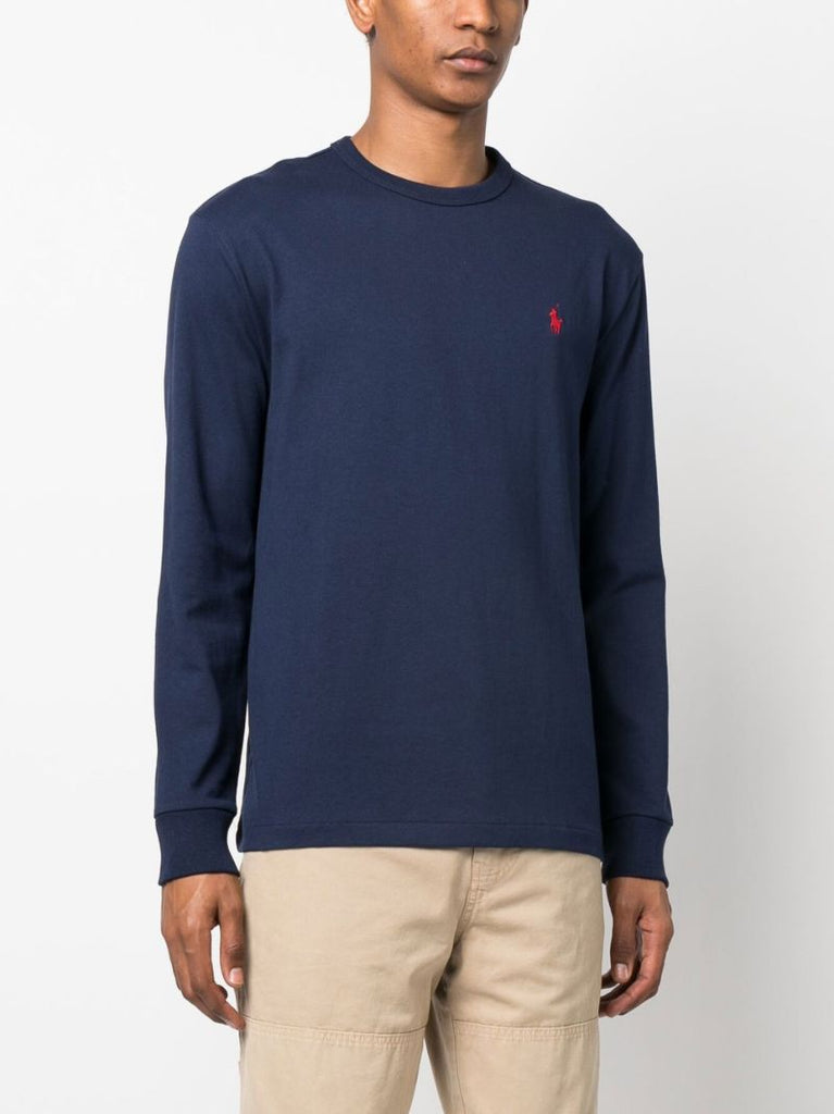 Blue Polo Pony Long Sleeve T-shirt