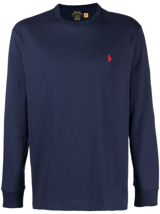 Blue Polo Pony Long Sleeve T-shirt