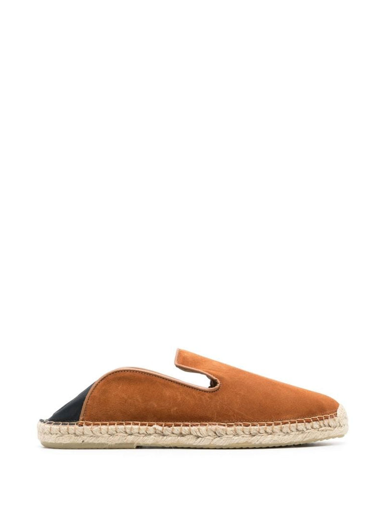 Brown Veluso Suede and Leather Espadrilles