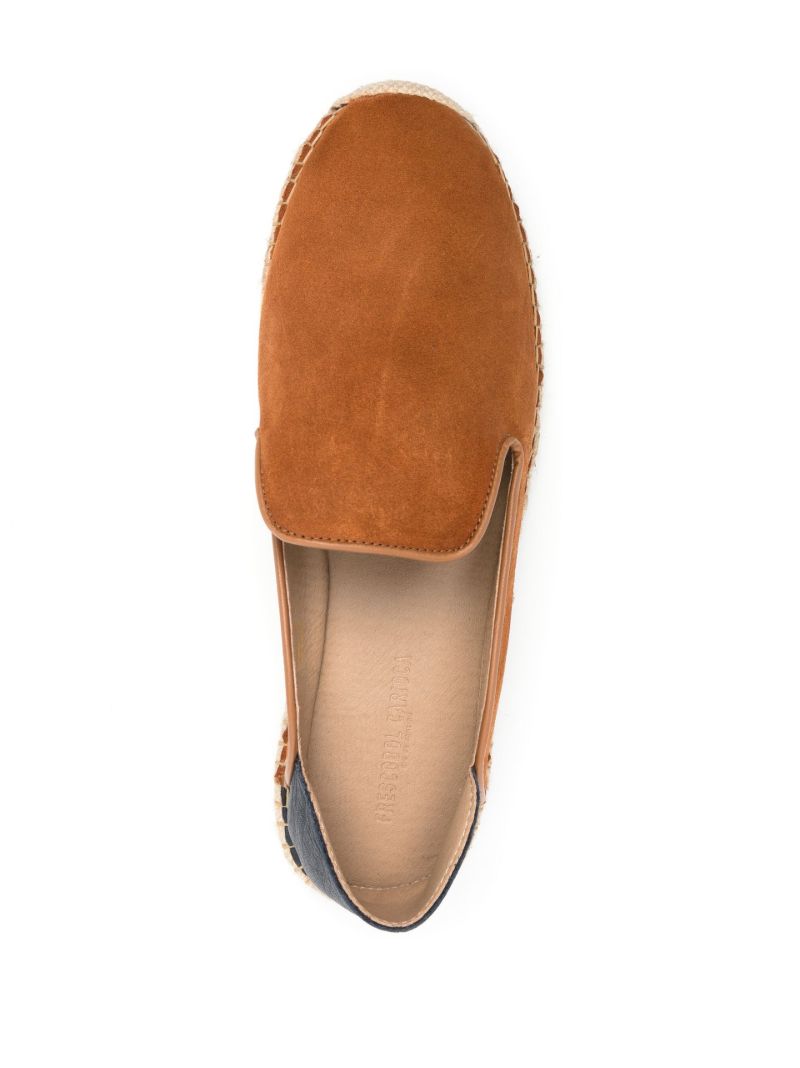 Brown Veluso Suede and Leather Espadrilles