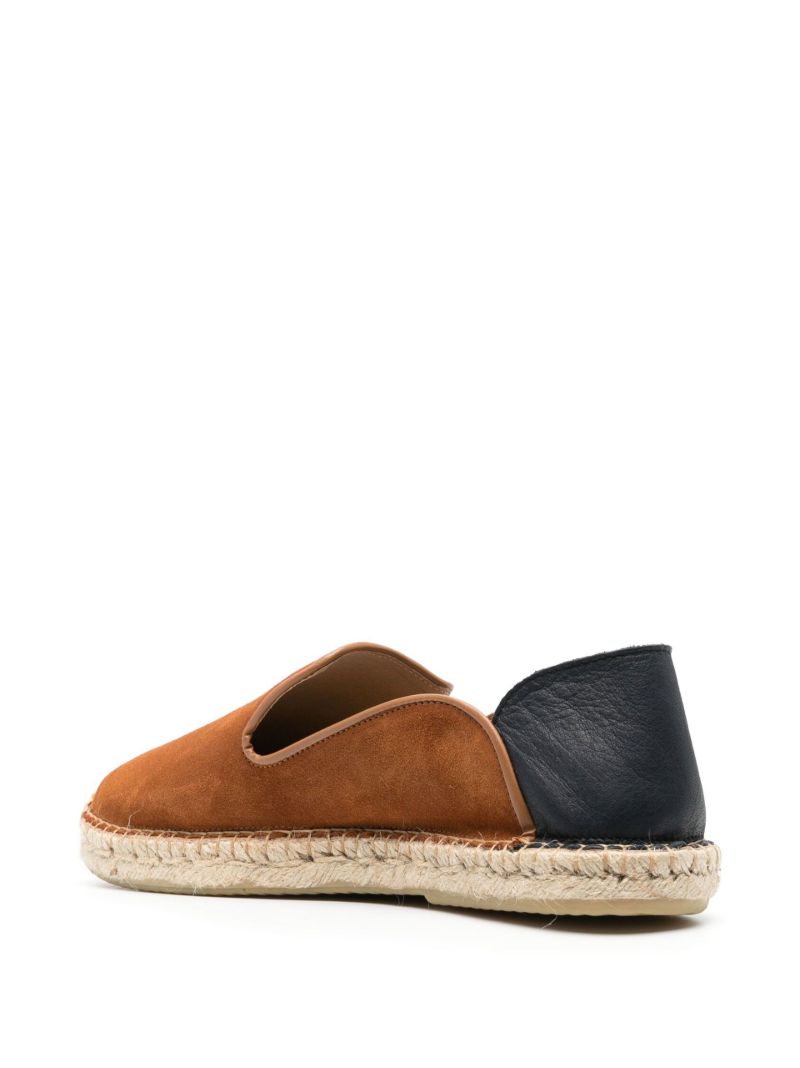 Brown Veluso Suede and Leather Espadrilles