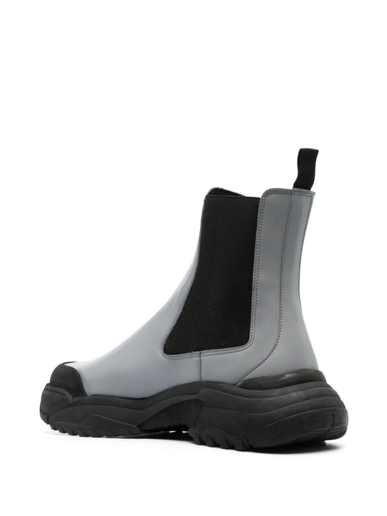Grey Chelsea Ankle Boots