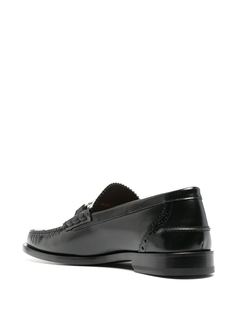 Black OÃ¢â_x0082_¬â_x0084_¢lock Leather Loafers