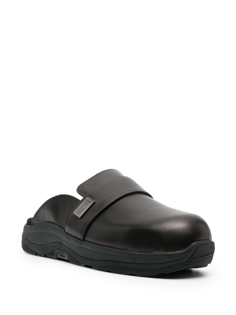 X Suicoke Black MakÃ_x0083_Â¶ Leather Clogs