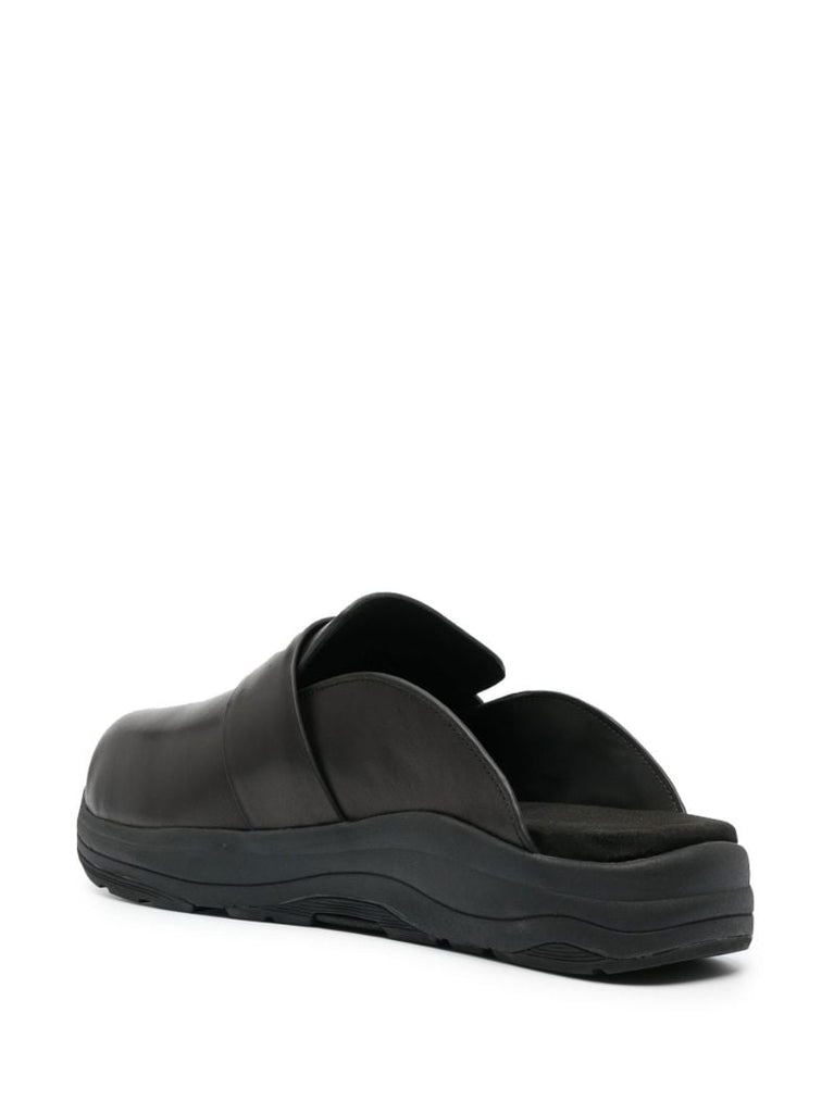 X Suicoke Black MakÃ_x0083_Â¶ Leather Clogs