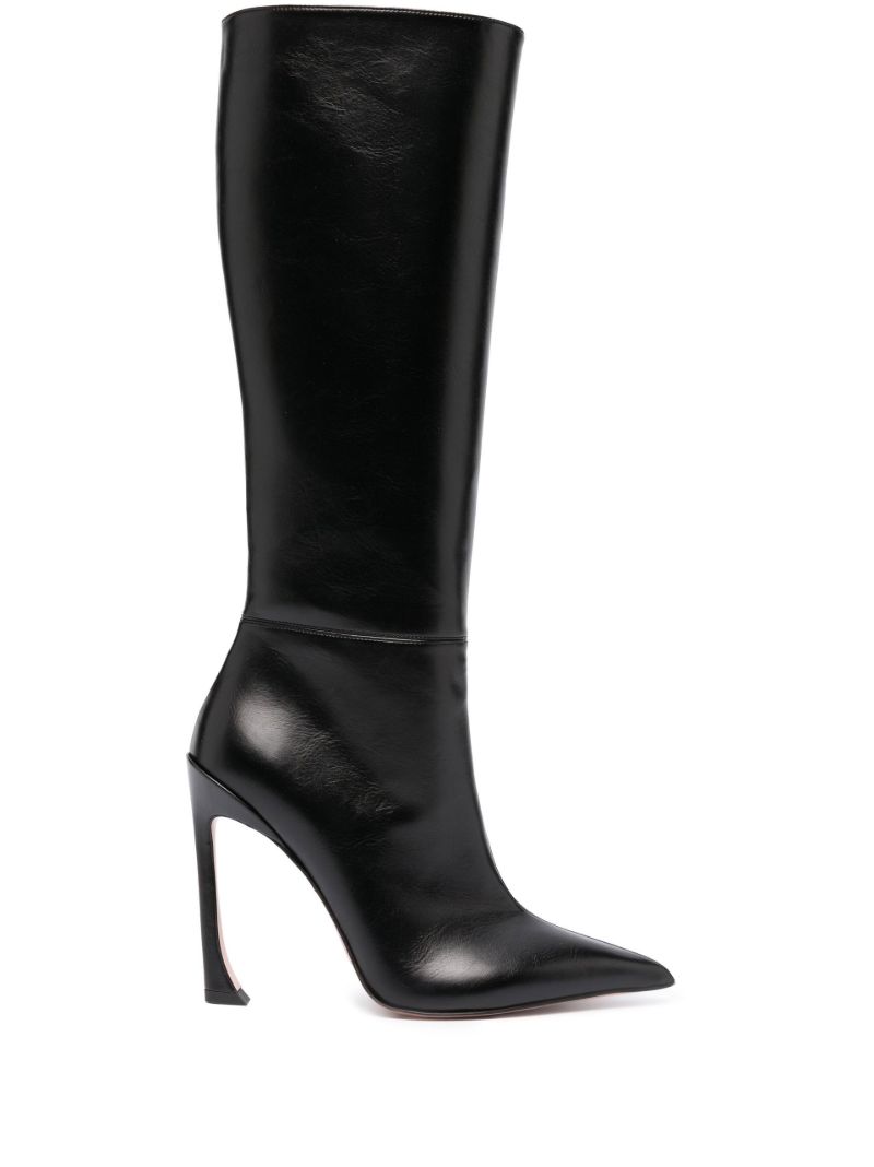 Black Nadja 100 Knee-high Boots