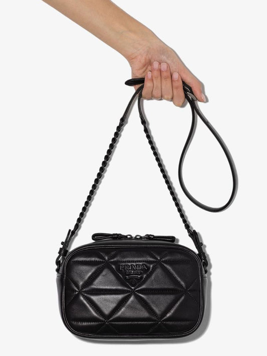 Quilted Leather Camera Bag
