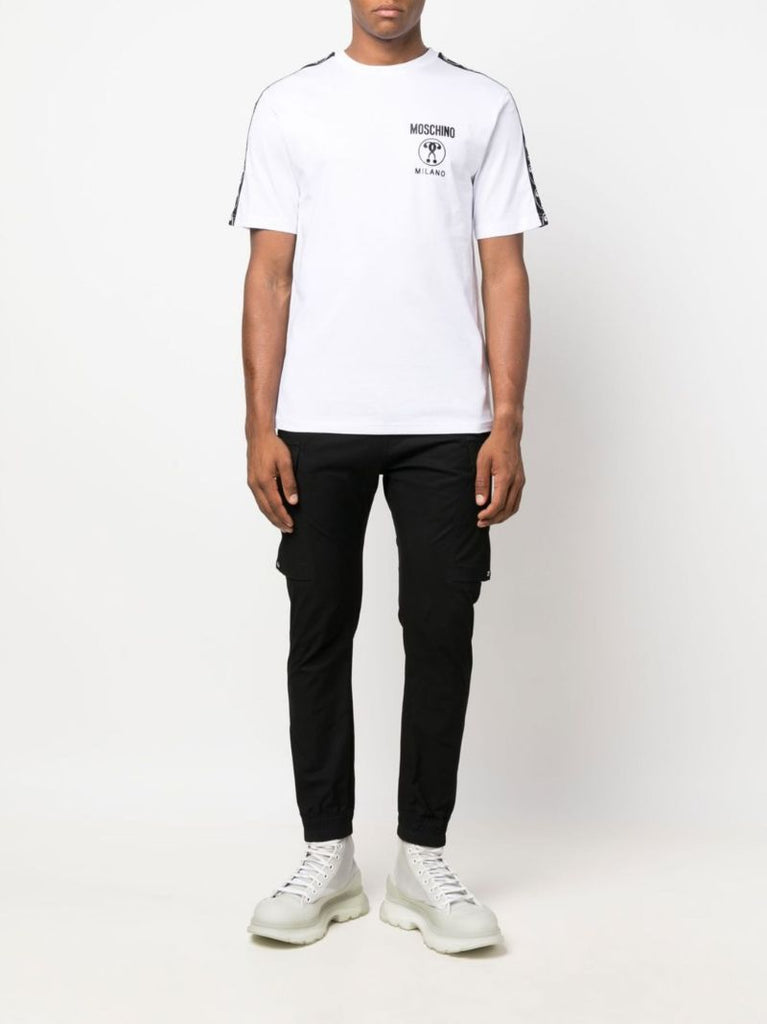 White Logo-tape Short-sleeve T-shirt
