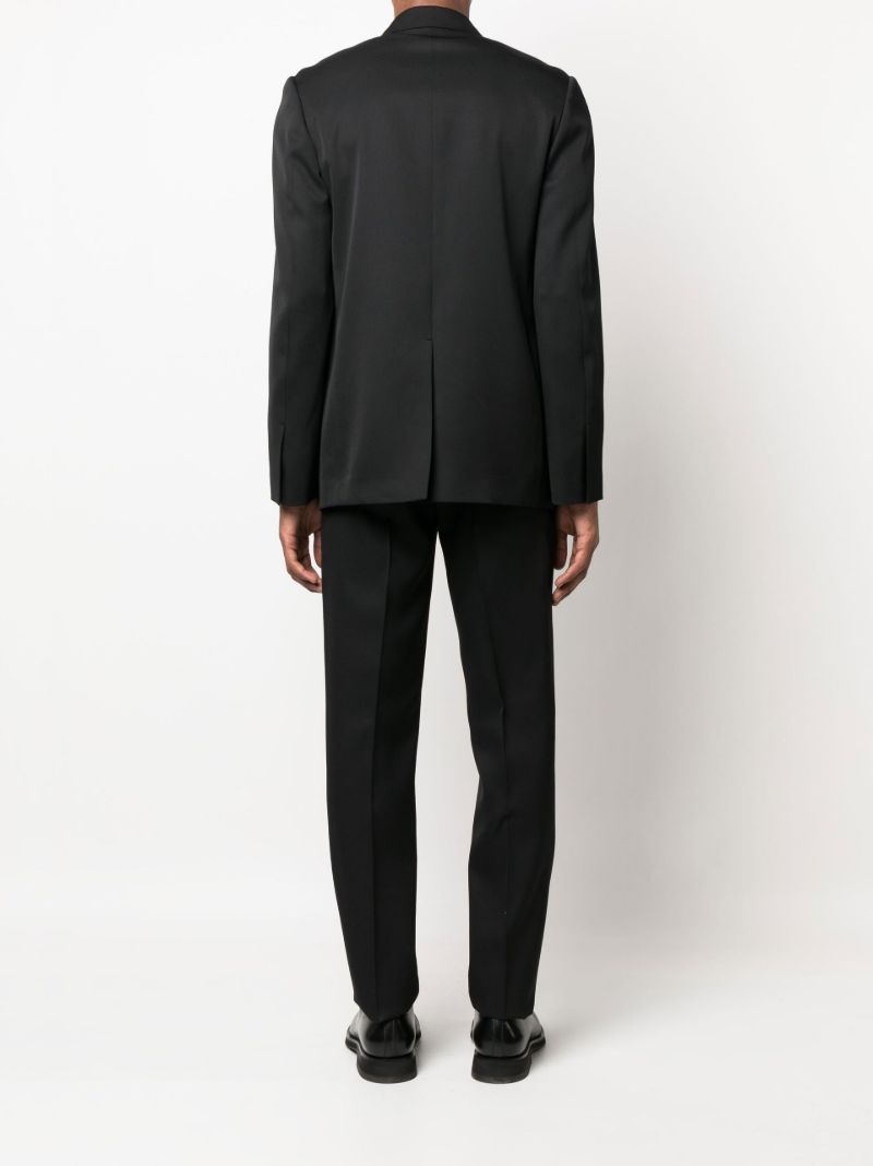 Black Single-breasted Wool Suit