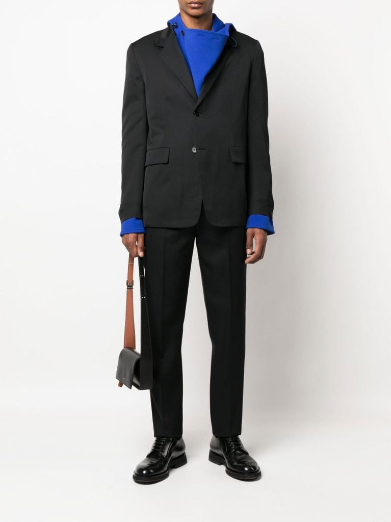 Black Single-breasted Wool Suit
