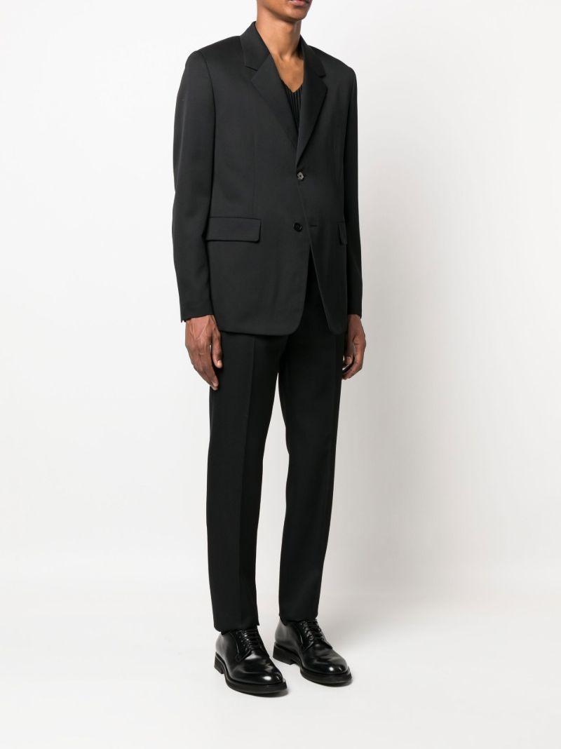 Black Single-breasted Wool Suit