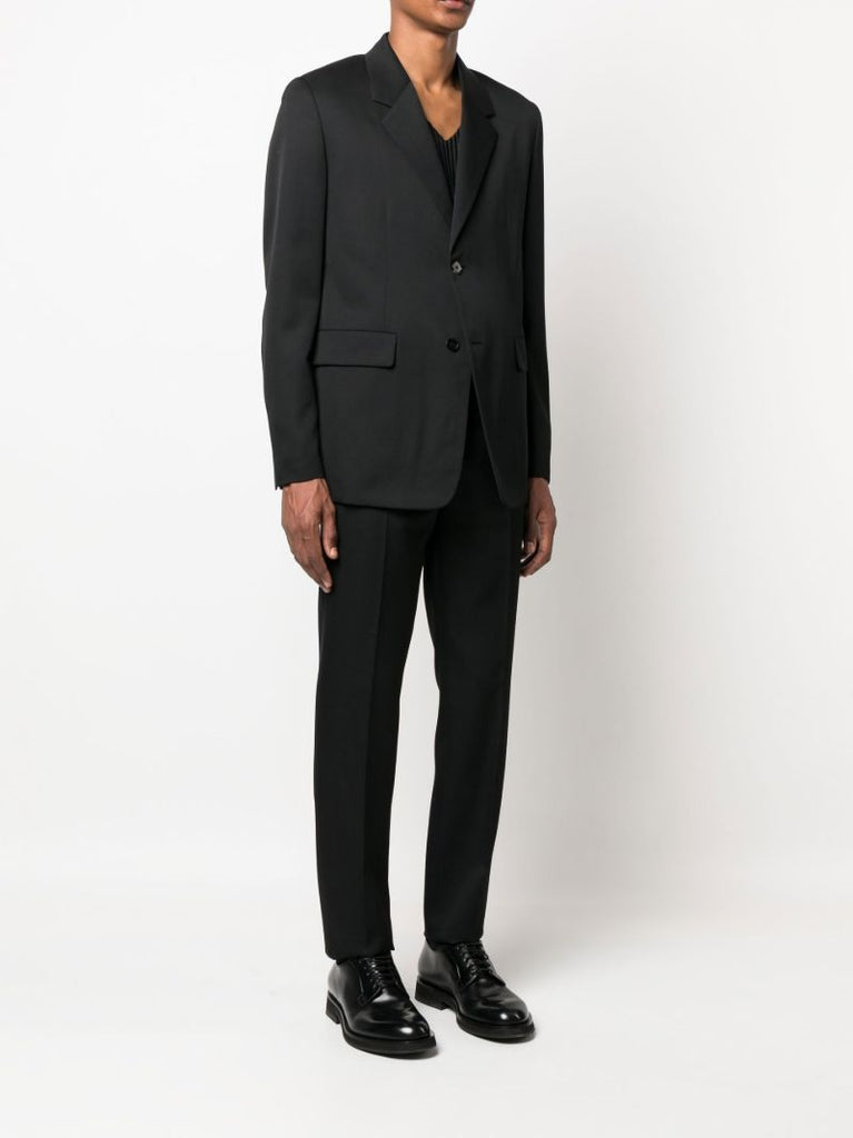 Black Single-breasted Wool Suit