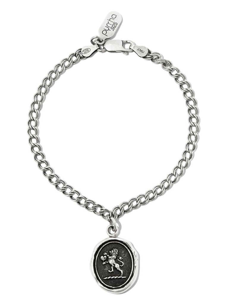 Sterling Silver Lionhearted Chain Bracelet