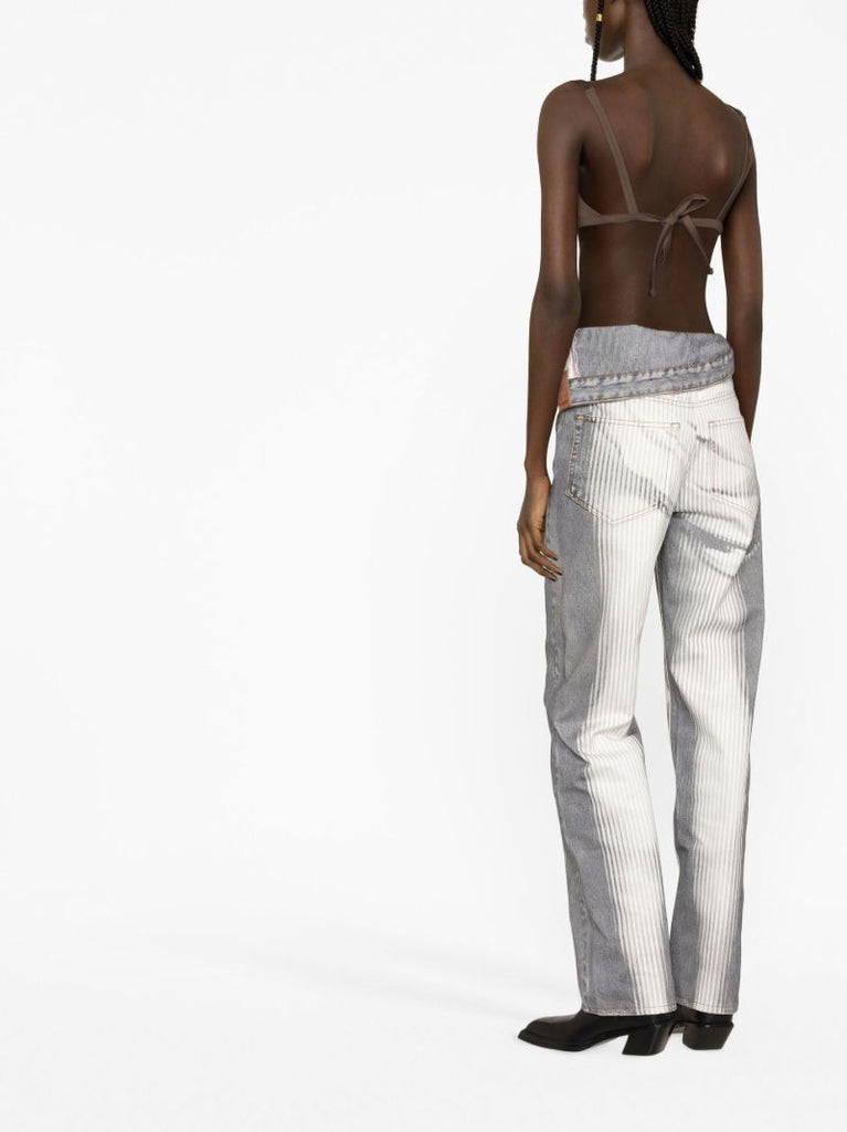 X Jean Paul Gaultier Blue Body Morph Jeans