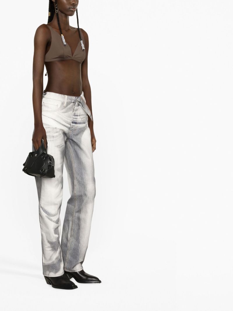 X Jean Paul Gaultier Blue Body Morph Jeans