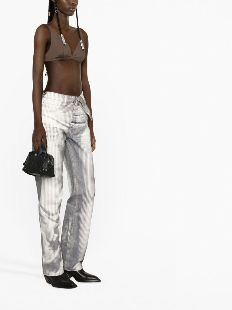 X Jean Paul Gaultier Blue Body Morph Jeans