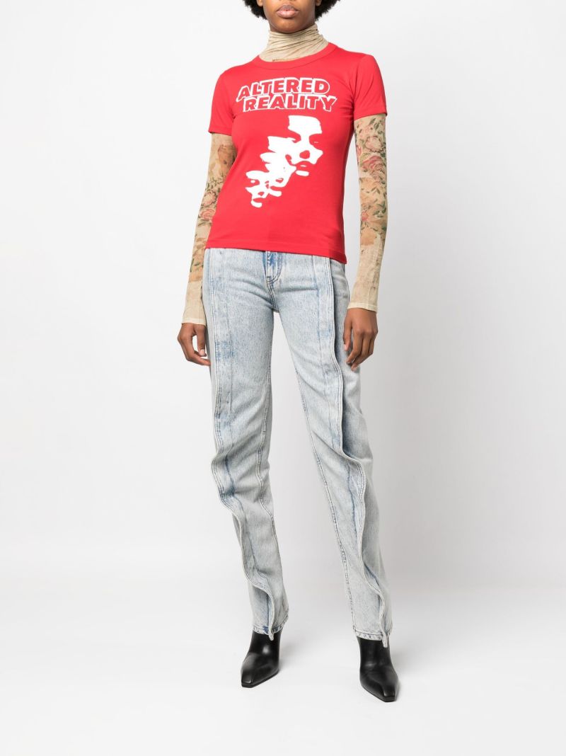 Blue Slim Banana Tapered Jeans