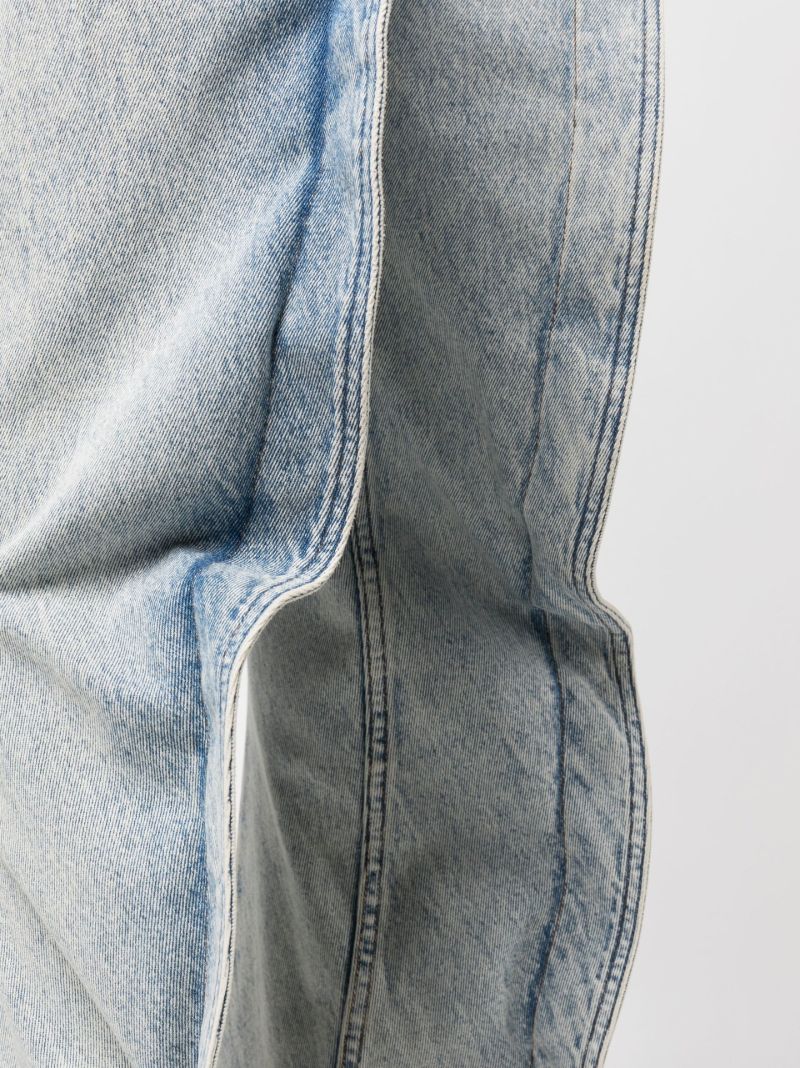 Blue Slim Banana Tapered Jeans