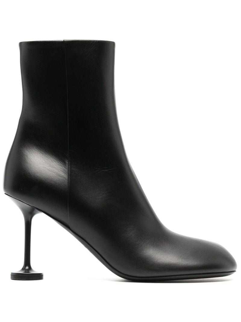 Black Lady 90 Leather Ankle Boots