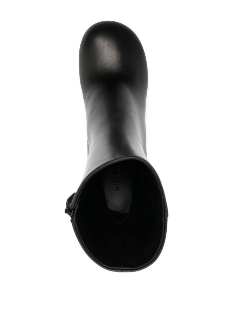 Black Lady 90 Leather Ankle Boots