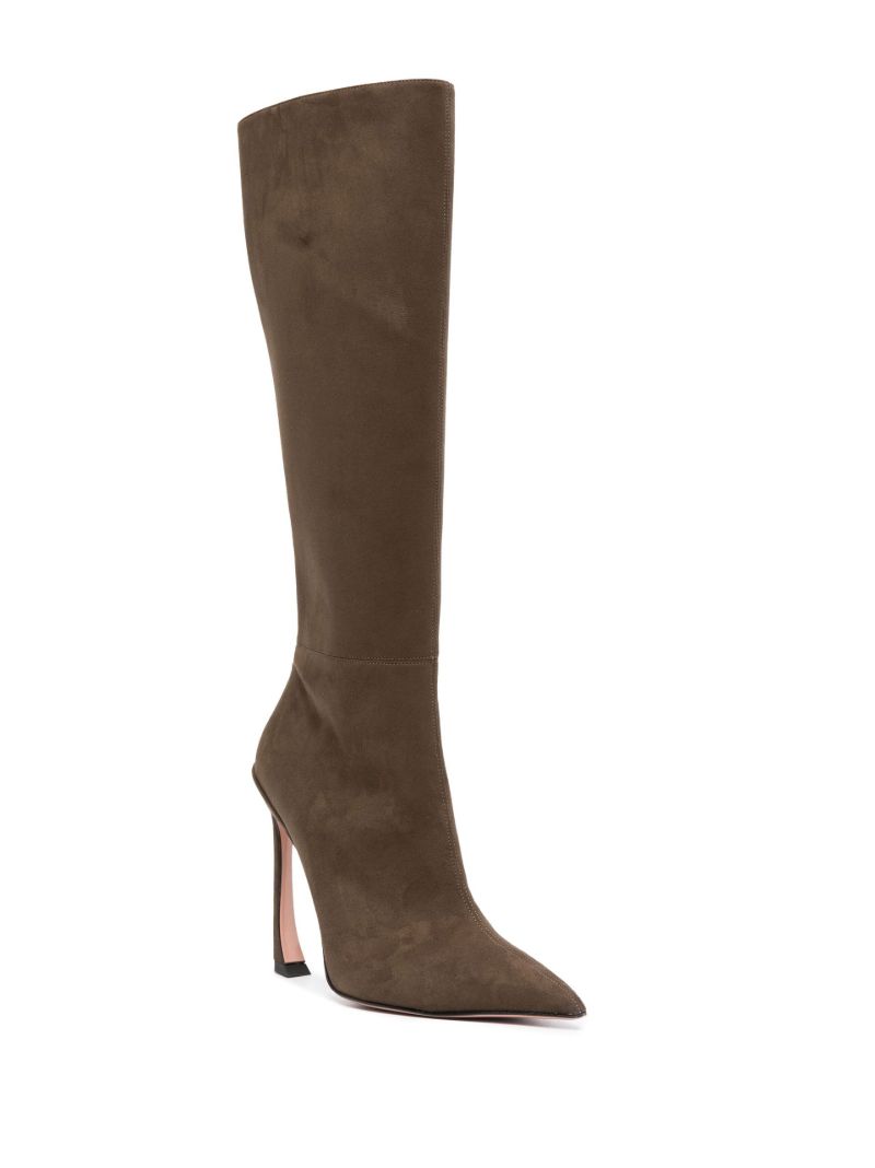 Brown Nadja 100 Faux Suede Knee Boots