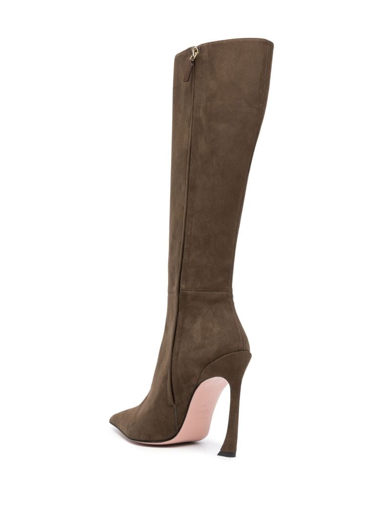 Brown Nadja 100 Faux Suede Knee Boots