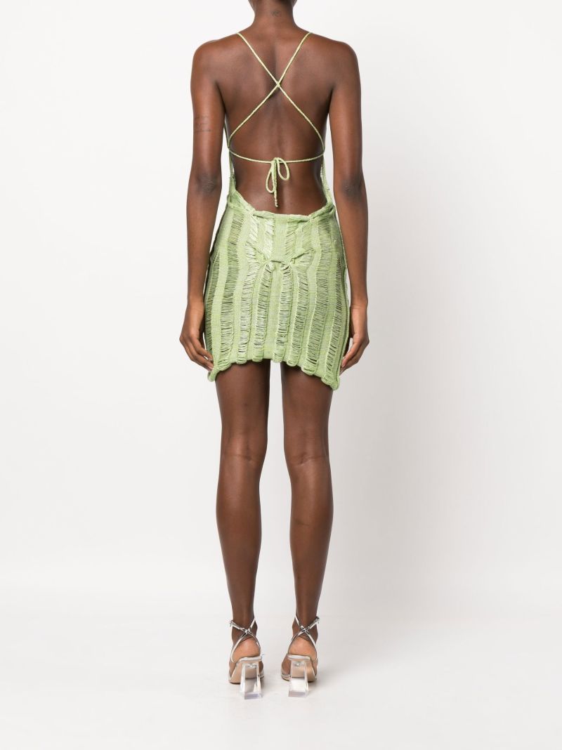 Green Gradient Hook Up Mini Dress