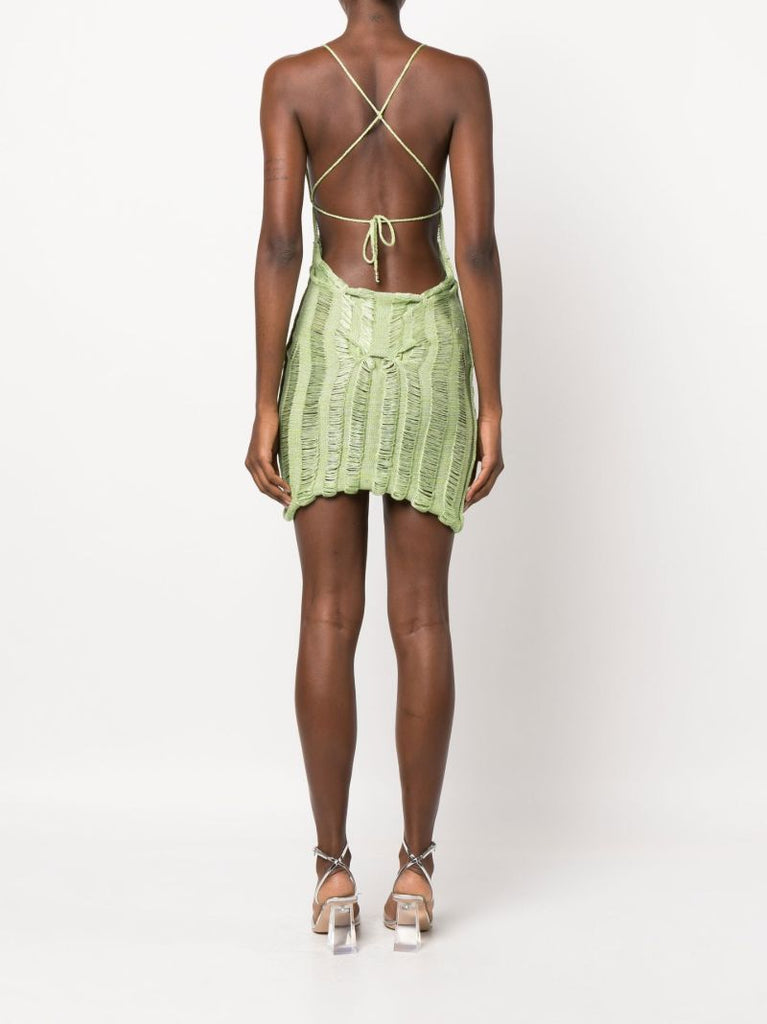 Green Gradient Hook Up Mini Dress