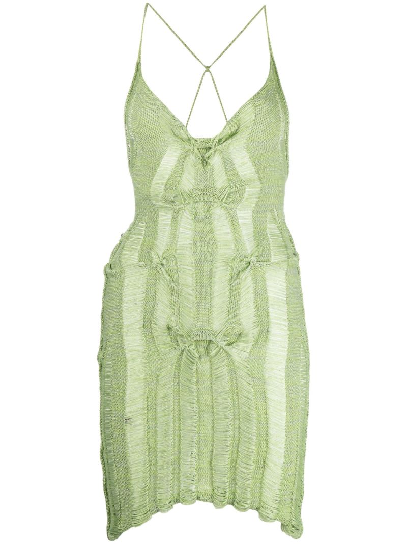 Green Gradient Hook Up Mini Dress