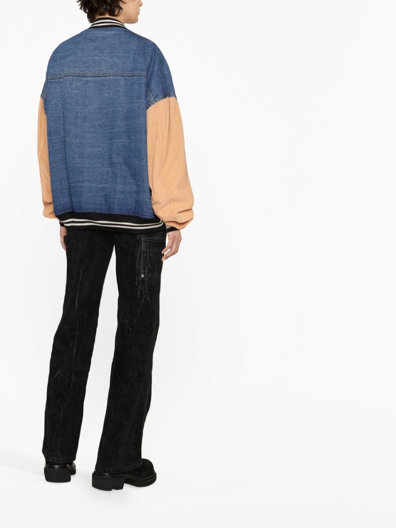 Blue Denim Bomber Jacket