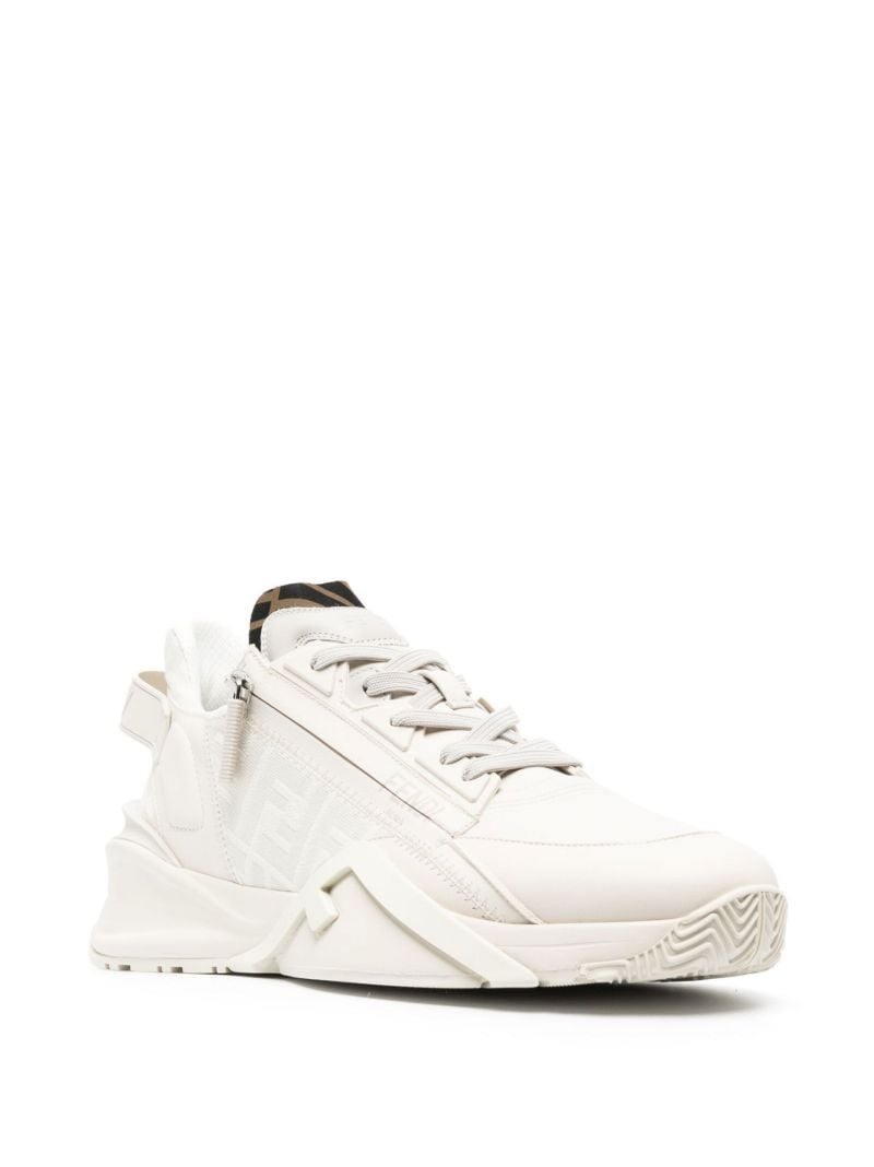 White Flow Leather Low-top Sneakers