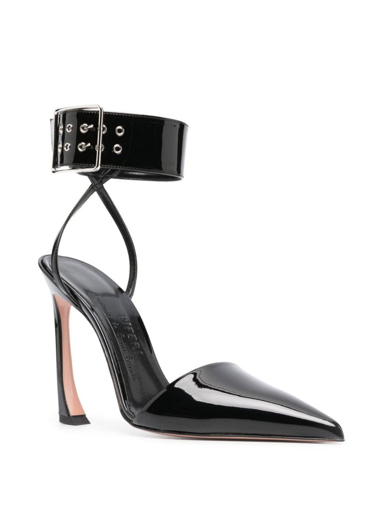 Black Fame 100 Patent Sandals
