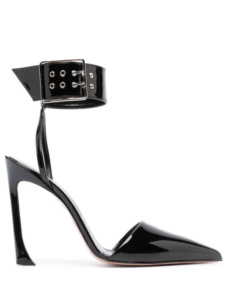Black Fame 100 Patent Sandals