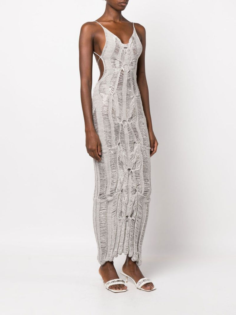 Grey Hook-up Maxi Dress