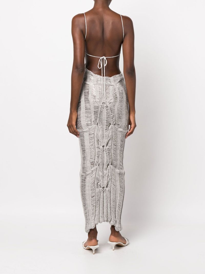 Grey Hook-up Maxi Dress