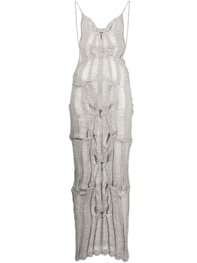 Grey Hook-up Maxi Dress