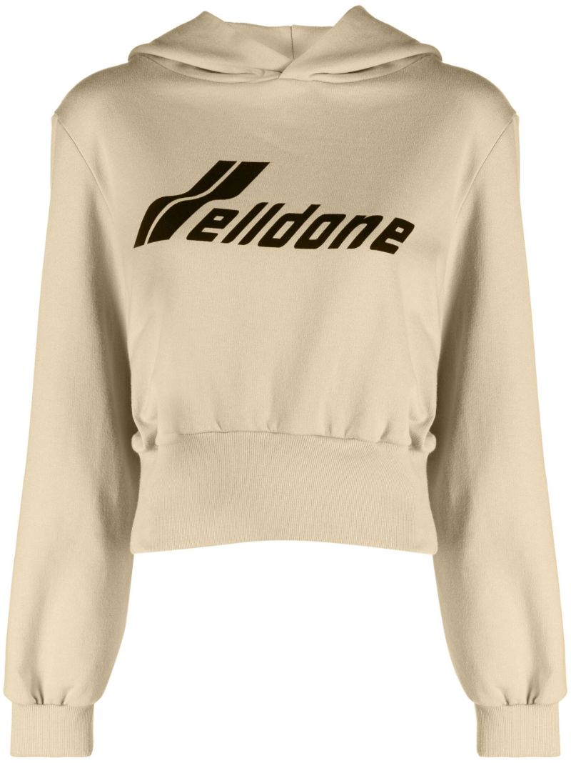 Neutral Logo Cotton Hoodie