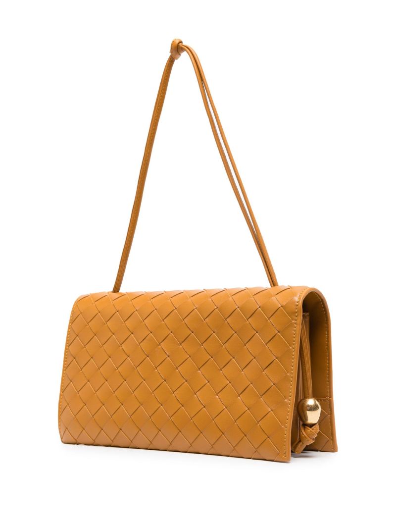 Brown Trio Intrecciato Leather Mini Bag
