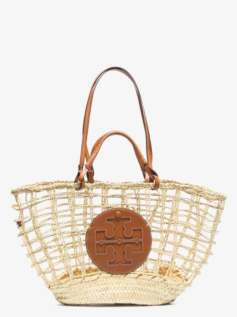 Neutral Ella Woven Tote Bag