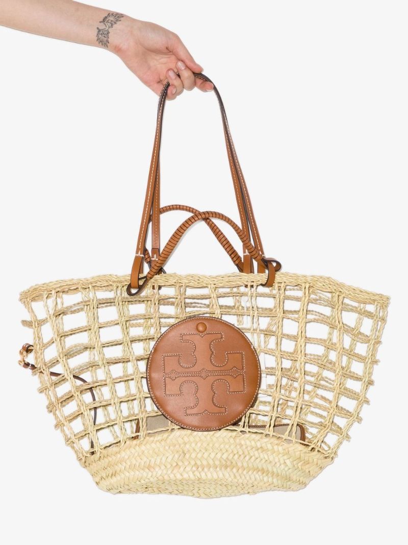Neutral Ella Woven Tote Bag