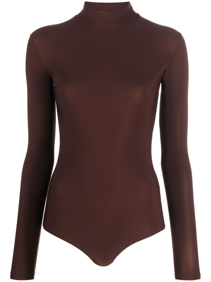 Brown Long Sleeve Bodysuit